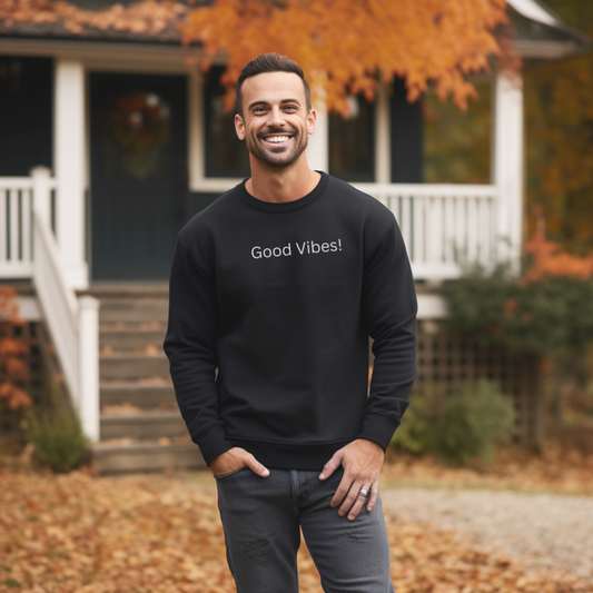 Sweatshirt for Men and Women with “Good Vibes!”